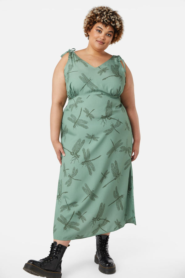 Dangerfield - Curve New Beginnings Dress - green