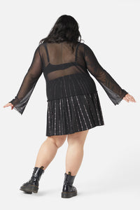 Dangerfield - Curve Diamante Leave Me Alone Top - black