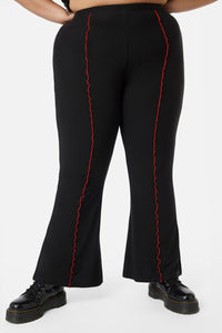 Dangerfield - Curve Manic Mesh Babylock Pants - black-red