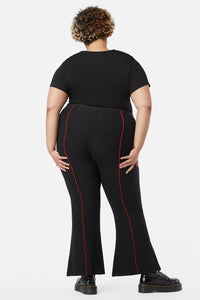 Dangerfield - Curve Manic Mesh Babylock Pants - black-red