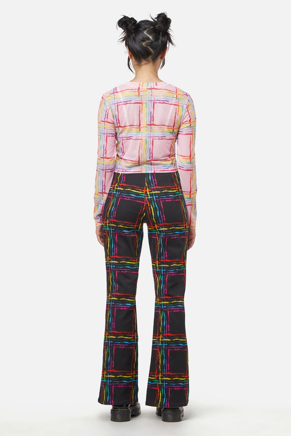Dangerfield - Hype Queen Mesh Crop - pink