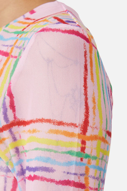 Dangerfield - Hype Queen Mesh Crop - pink