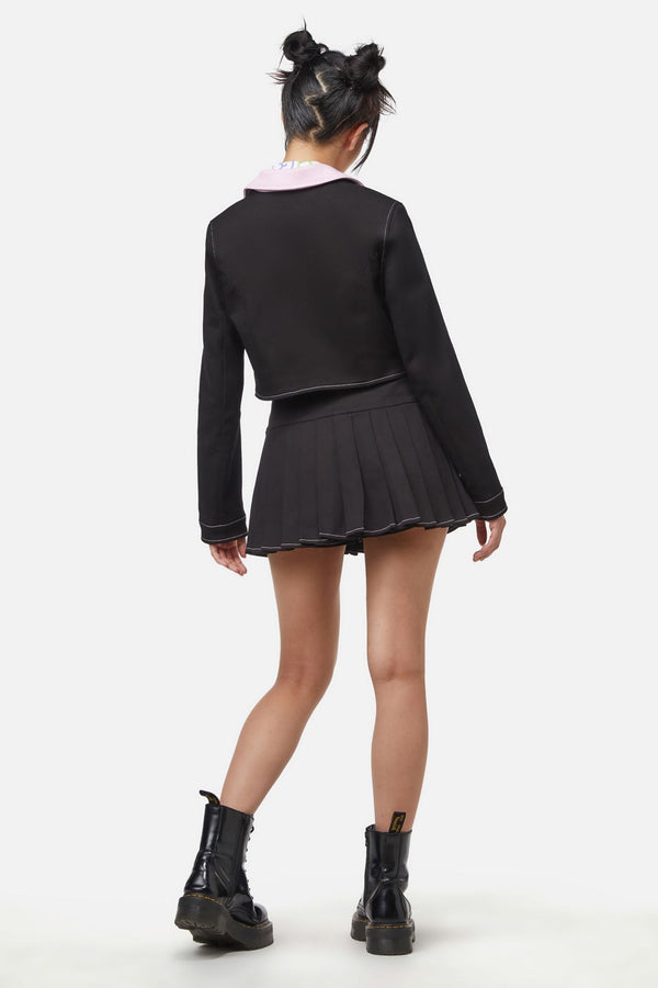 Dangerfield - Hottest B Crop Blazer - black-pink