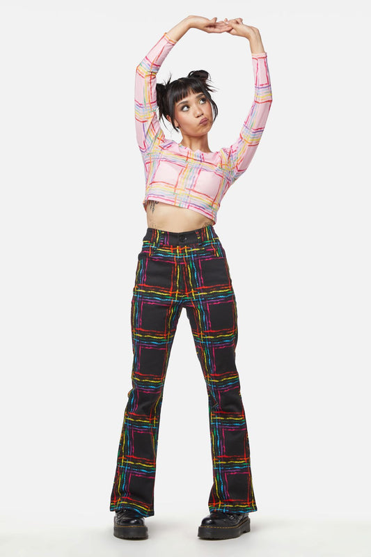Dangerfield - Hype Queen Flare Pant - black
