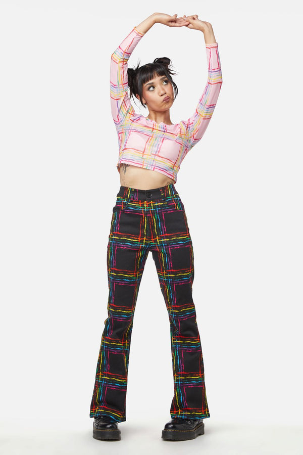 Dangerfield - Hype Queen Flare Pant - black