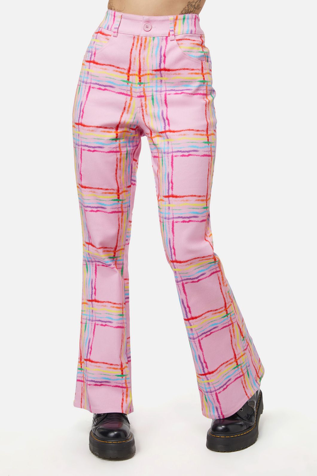 Dangerfield - Hype Queen Flare Pant - pink