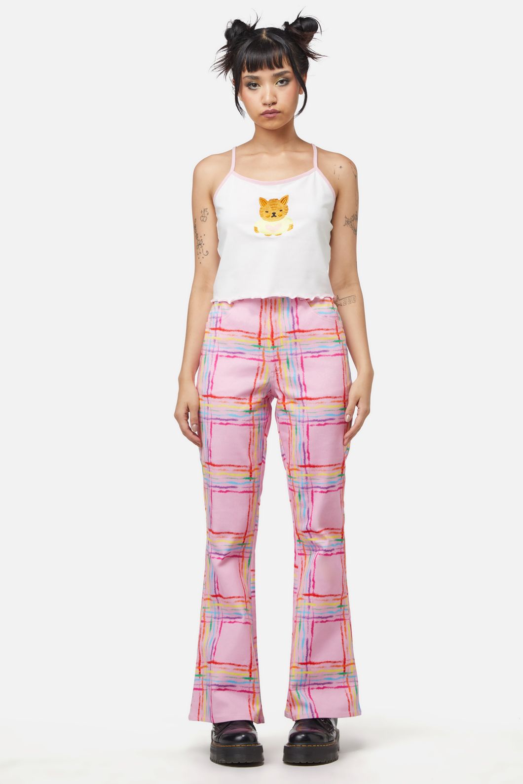 Dangerfield - Hype Queen Flare Pant - pink