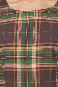 Dangerfield - Triassic Tartan Handkerchief Pinny - brown