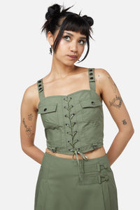 Dangerfield - Field Work Utility Bodice - olive