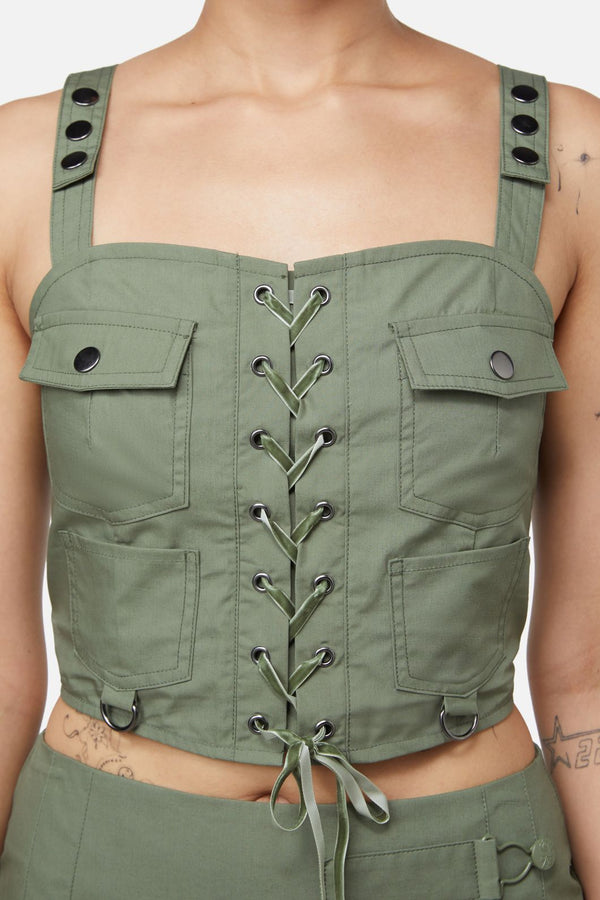 Dangerfield - Field Work Utility Bodice - olive