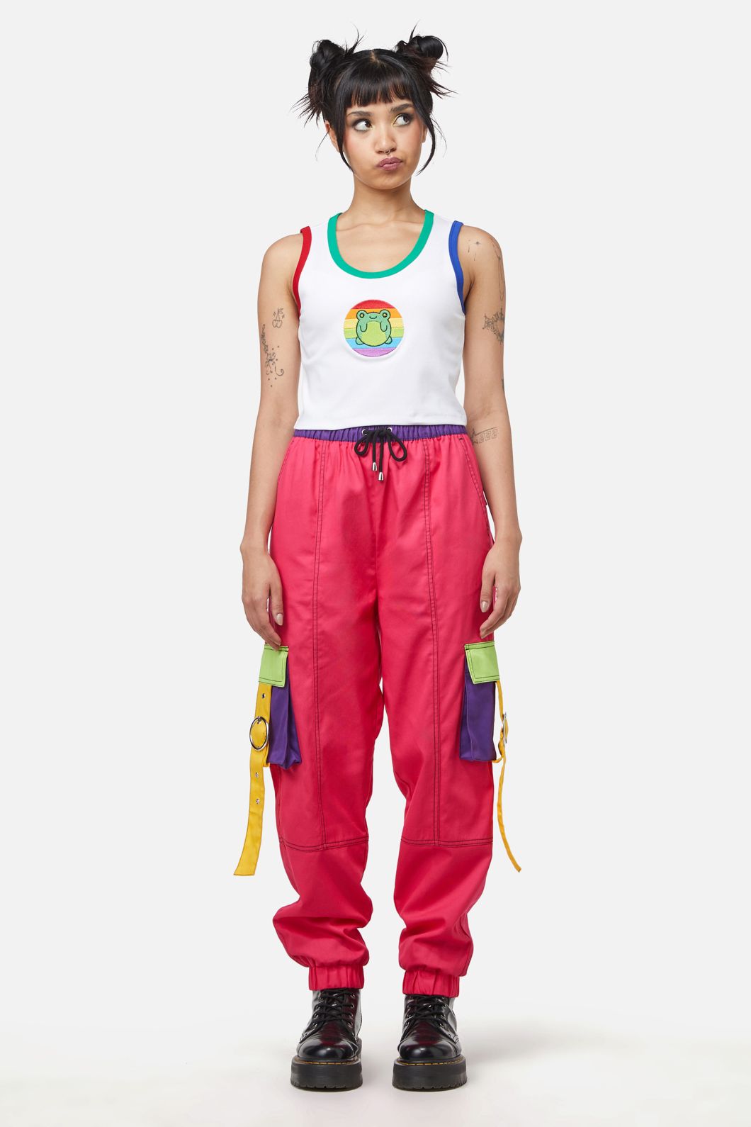 Dangerfield - Rainbow Frog Tank - white