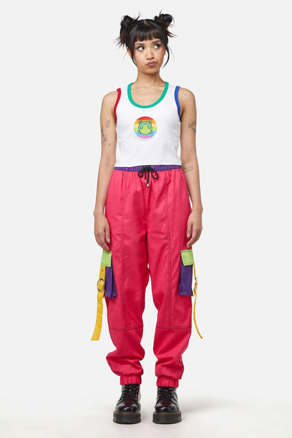 Dangerfield - Rainbow Frog Tank - white