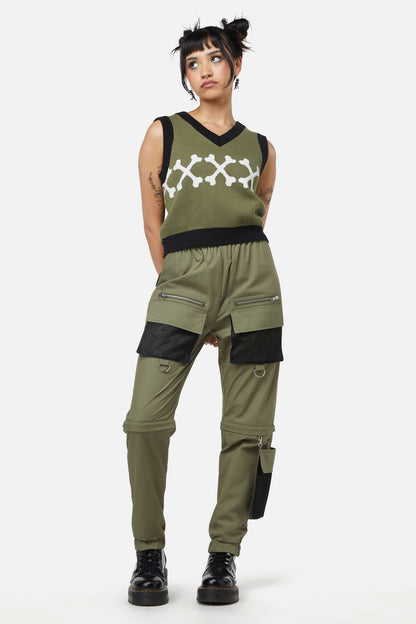 Dangerfield - Early Jurrassic Knit Vest - olive