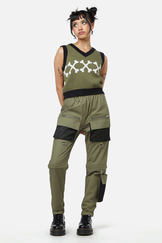 Dangerfield - Early Jurrassic Knit Vest - olive
