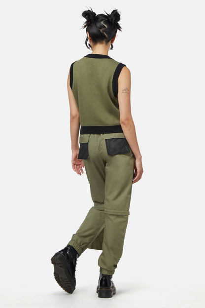 Dangerfield - Early Jurrassic Knit Vest - olive