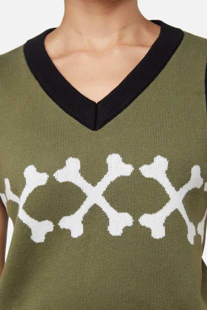 Dangerfield - Early Jurrassic Knit Vest - olive