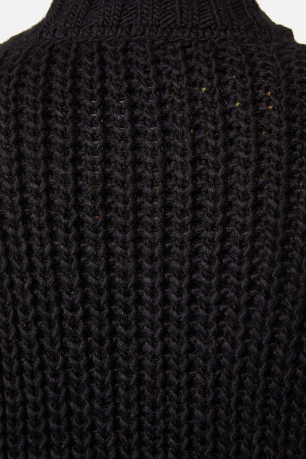Dangerfield - Field Work Chunky Knit Cardi - black