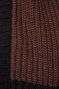 Dangerfield - Field Work Chunky Knit Cardi - brown