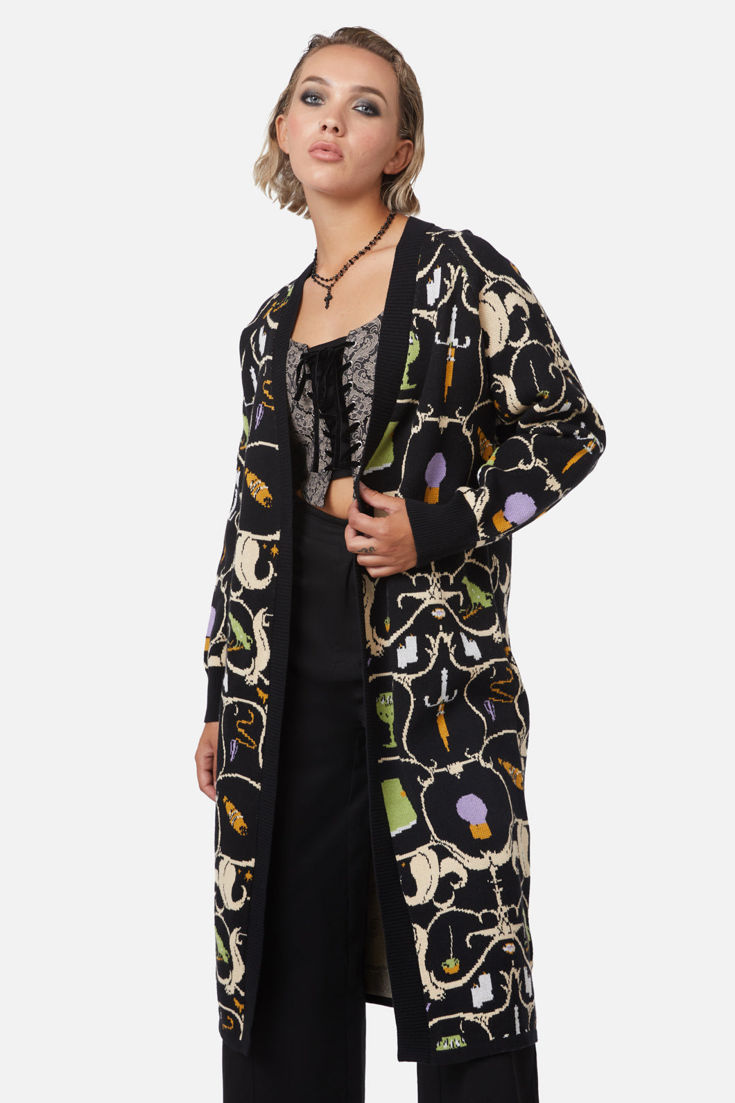 Dangerfield - Ceremonial Long Cardigan - multi