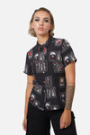 Dangerfield - Tarot Spread Printed Shirt - black