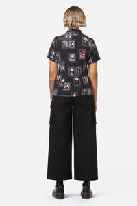 Dangerfield - Tarot Spread Printed Shirt - black