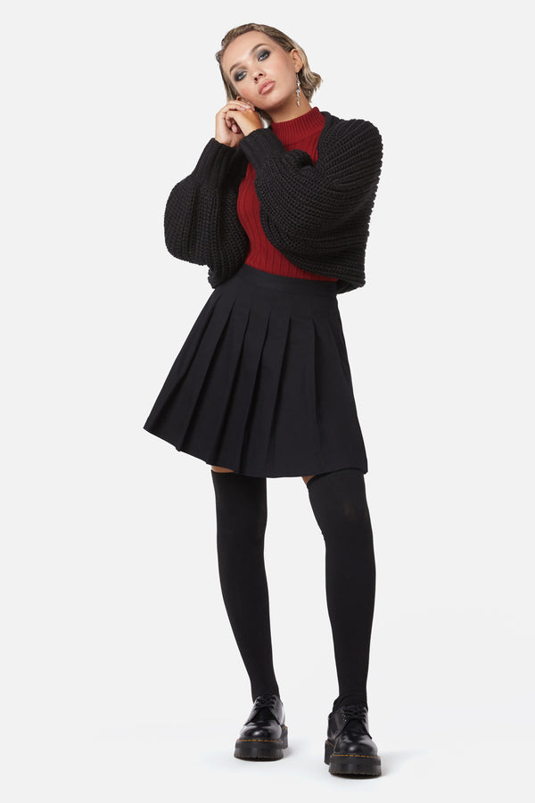 Dangerfield - Grave Respect Pleated Skirt - black