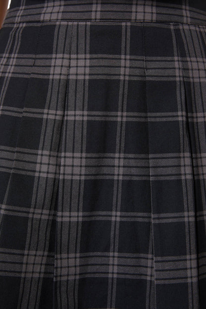 Dangerfield - Victoria Tartan Pleated Skirt - black