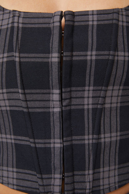 Dangerfield - Victoria Tartan Corset - black