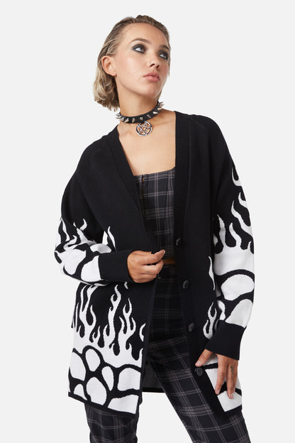 Dangerfield - Dark Tarot Cardigan - black