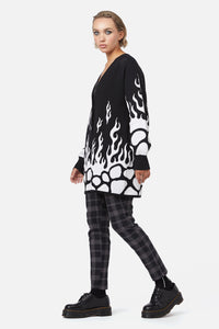 Dangerfield - Dark Tarot Cardigan - black