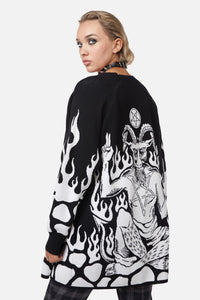 Dangerfield - Dark Tarot Cardigan - black