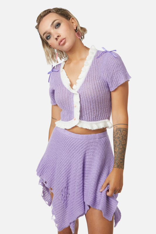 Dangerfield - Unclear New World Cardi - purple