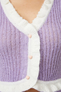 Dangerfield - Unclear New World Cardi - purple