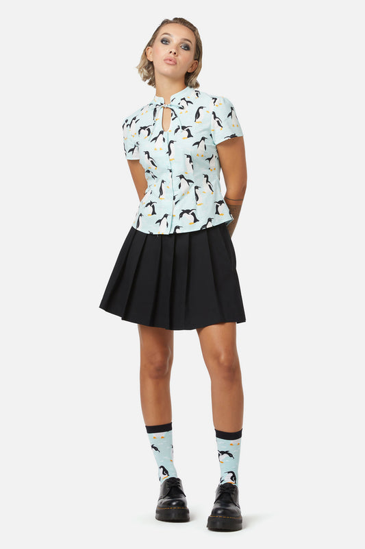 Dangerfield - Penguin Blouse - blue
