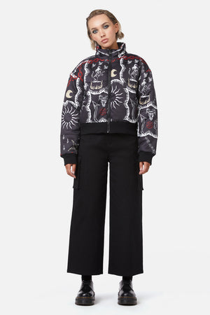 Dangerfield - Dark Tarot Puffer Jacket - multi