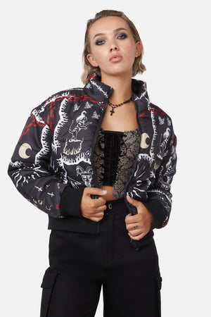 Dangerfield - Dark Tarot Puffer Jacket - multi