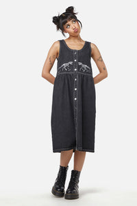 Dangerfield - Early Jurassic Dino Pinafore - black