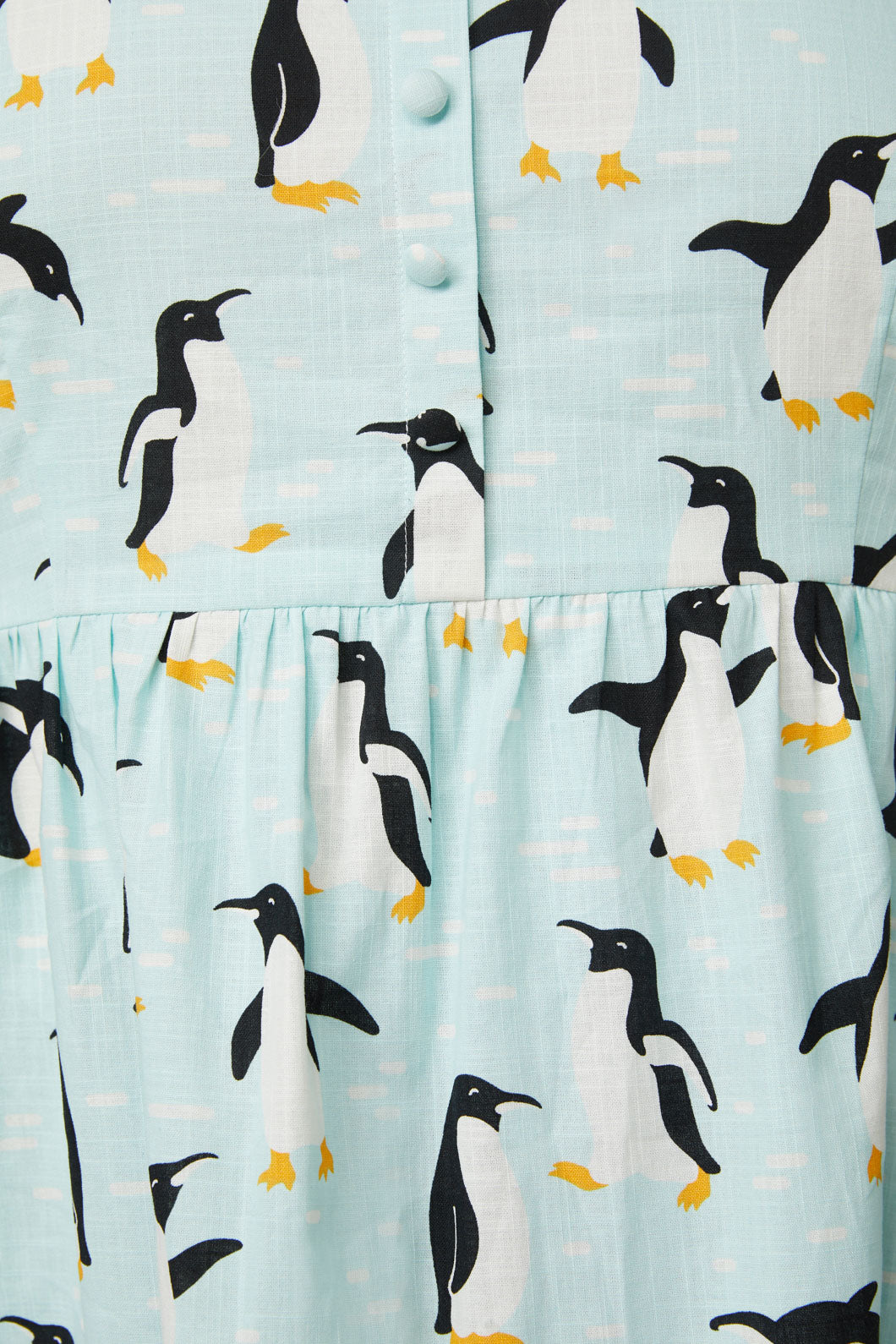 Dangerfield - Curve Penguin Dress - blue