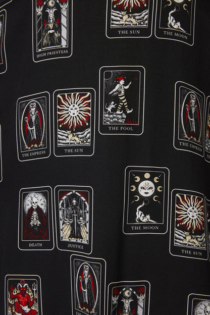 Dangerfield - Curve Tarot Spread Print Dress - black