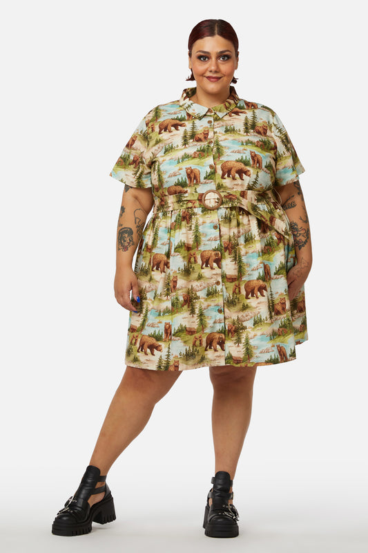 Dangerfield - Curve Beary Cute Dress - multi