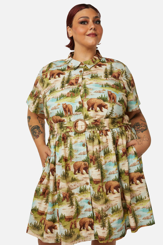 Dangerfield - Curve Beary Cute Dress - multi