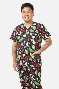 Love Scrubs - Toadstool Scrub Set - black