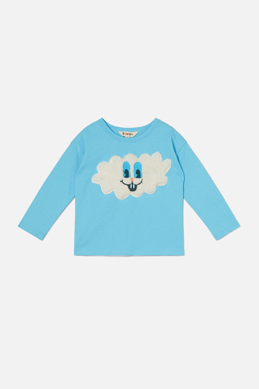 Dangerkids - Fluffy Clouds Kids Ls Tee - blue