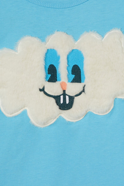 Dangerkids - Fluffy Clouds Kids Ls Tee - blue