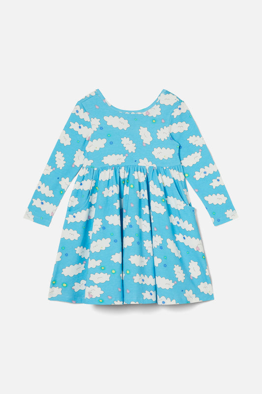 Dangerkids - Why So Cirrus Kids Jersey Dress - blue