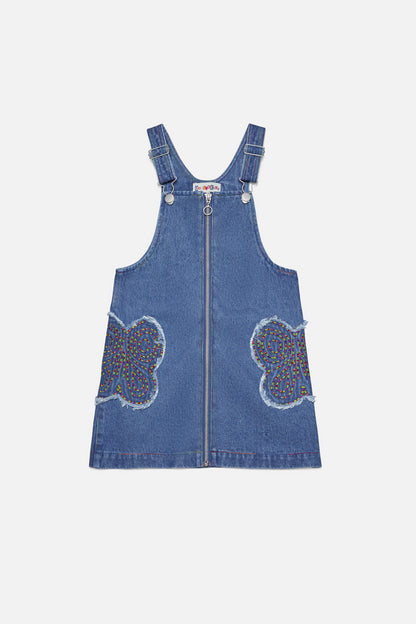 Dangerkids - Nite Flight Kids Pinafore - blue