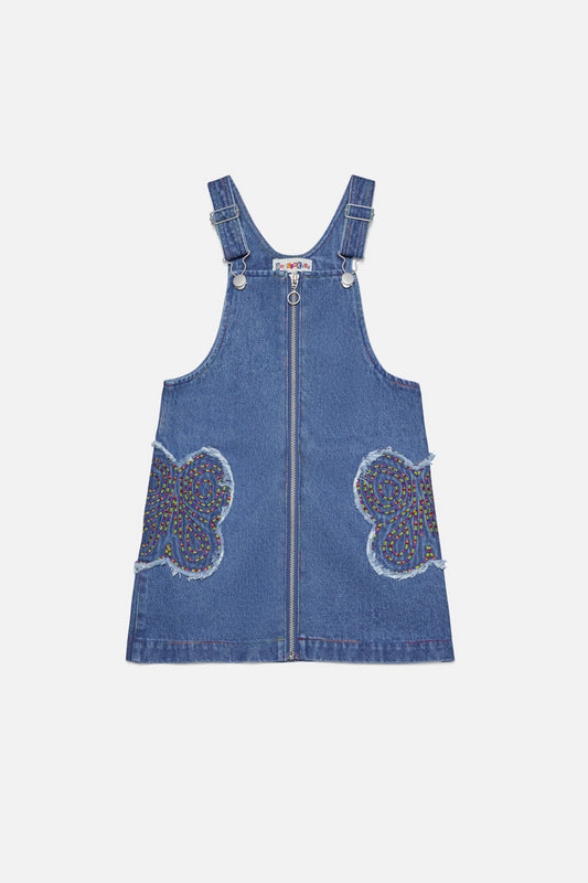 Dangerkids - Nite Flight Kids Pinafore - blue