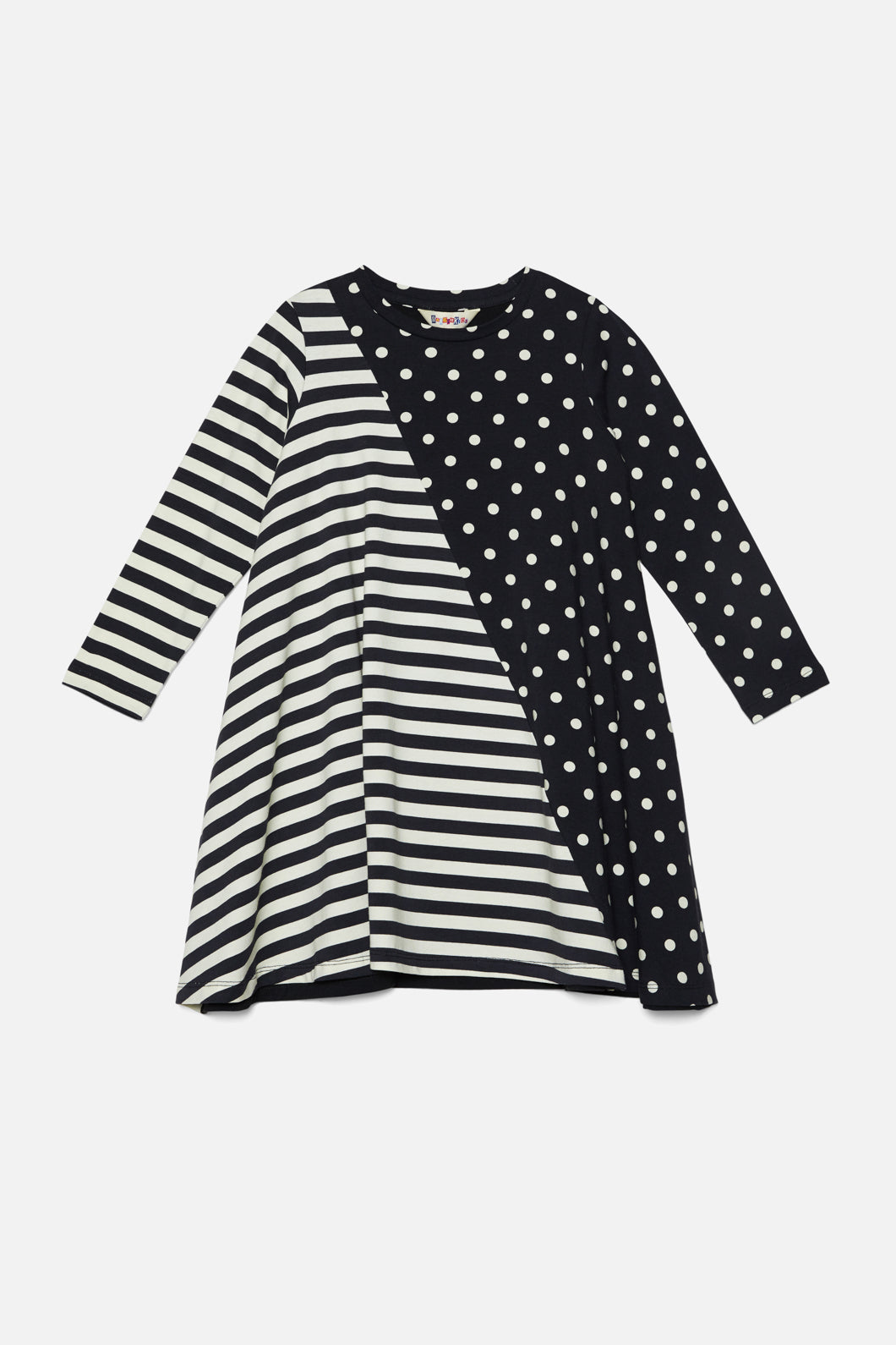 Dangerkids - Big Top Kids Jersey Dress - black-cream
