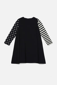 Dangerkids - Big Top Kids Jersey Dress - black-cream