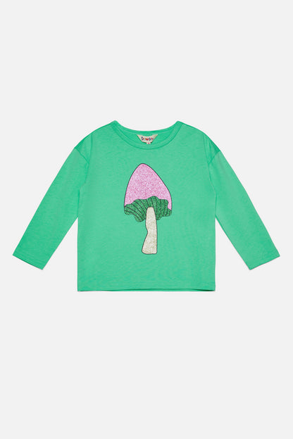 Dangerkids - Super Fun-Guy Kids Long Sleeve Tee - green